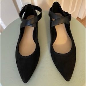 Nine West Black Flats, size 9.5